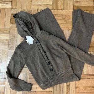 ZARA NWT Sweater with hood jumpsuit
